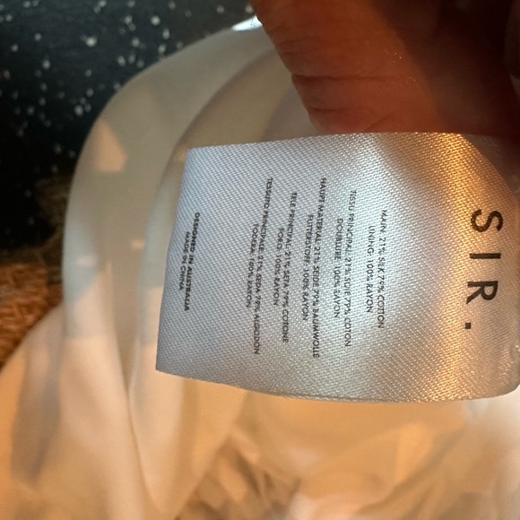 Sir the label long white dress with slit. Size 3 (large) - Picture 6 of 6